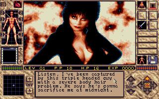 screenshot of Elvira II: The Jaws of Cerberus